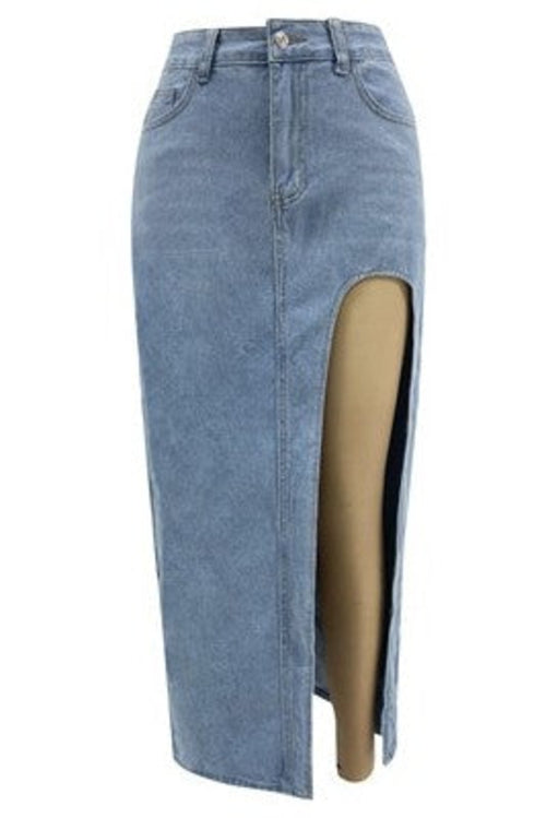 WOMEN FASHION DENIM SKIRT
