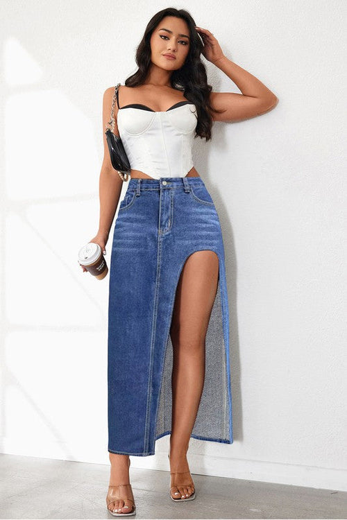 WOMEN FASHION DENIM SKIRT